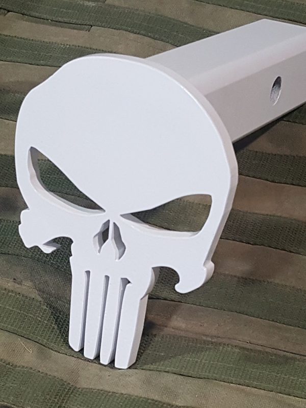 Hitch Cover Skull Quinn Steel